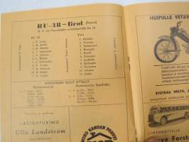 Rosenlewin Urheilijat RU-38, Pori - Iirot, Rauma, 15.9.1963 -Suomensarja (Suomen sarja / Mestaruussarja)  -jalkapallo käsiohjelma