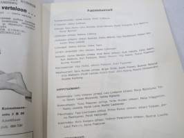 Yleisurheilumaaottelu Suomi - Italia, Helsinki 1-2.8.1967 -käsiohjelma / program