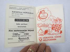 Pallo-Sepot 44 (Valkeakoski) - Rosenlewin Urheilijat RU-38, heinäkuu 1967 -Suomensarja (Suomen sarja / Mestaruussarja)  -jalkapallo käsiohjelma