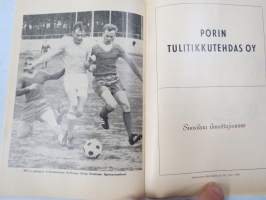 Porin Karhut -Suomensarja (Suomen sarja / Mestaruussarja)  -jalkapallo käsiohjelma, koko vuoden ohjelma (jossa otteluohjelma sekä kokoonpano)