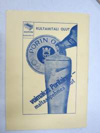 Porin Karhut -Suomensarja (Suomen sarja / Mestaruussarja)  -jalkapallo käsiohjelma, koko vuoden ohjelma (jossa otteluohjelma sekä kokoonpano)