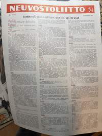 Soviet Union 1954 December -Soviet propaganda magazine / Neuvostoliittolainen tasokas propagandajulkaisu, erittäin runsas kuvitus, sisältää suomenk. kuvaselostukset