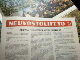 Soviet Union 1954 December -Soviet propaganda magazine / Neuvostoliittolainen tasokas propagandajulkaisu, erittäin runsas kuvitus, sisältää suomenk. kuvaselostukset