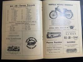 Rosenlewin Urheilijat RU-38, Pori - Turun Toverit 8.9.1963 -Suomensarja (Suomen sarja / Mestaruussarja)  -jalkapallo käsiohjelma