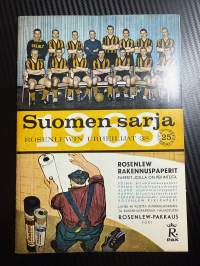 Rosenlewin Urheilijat RU-38, Pori - Rauma Pa 5.5.1963 -Suomensarja (Suomen sarja / Mestaruussarja)  -jalkapallo käsiohjelma