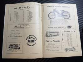 Rosenlewin Urheilijat RU-38, Pori - Rauma Pa 5.5.1963 -Suomensarja (Suomen sarja / Mestaruussarja)  -jalkapallo käsiohjelma