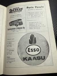 Rosenlewin Urheilijat RU-38, Pori - Rauma Pa 5.5.1963 -Suomensarja (Suomen sarja / Mestaruussarja)  -jalkapallo käsiohjelma