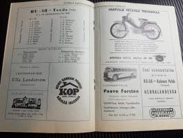 Rosenlewin Urheilijat RU-38, Pori - Turku Teräs 19.5.1963 -Suomensarja (Suomen sarja / Mestaruussarja)  -jalkapallo käsiohjelma