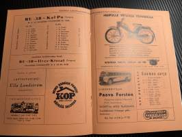 Rosenlewin Urheilijat RU-38, Pori - Tampere Kal Po 26.5.1963 -Suomensarja (Suomen sarja / Mestaruussarja)  -jalkapallo käsiohjelma