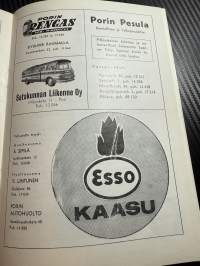 Rosenlewin Urheilijat RU-38, Pori - Tampere I- Kissat 16.6.1963 -Suomensarja (Suomen sarja / Mestaruussarja)  -jalkapallo käsiohjelma