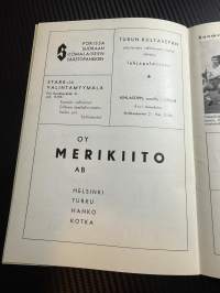 Rosenlewin Urheilijat RU-38, Pori - Turun Pallokerho 30.6.1963 -Suomensarja (Suomen sarja / Mestaruussarja)  -jalkapallo käsiohjelma