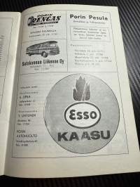 Rosenlewin Urheilijat RU-38, Pori - HIK Hanko 18.8.1963 -Suomensarja (Suomen sarja / Mestaruussarja)  -jalkapallo käsiohjelma