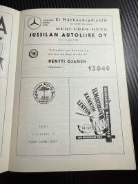 Rosenlewin Urheilijat RU-38, Pori - HPK Hämeenlinna 29.9.1963 -Suomensarja (Suomen sarja / Mestaruussarja)  -jalkapallo käsiohjelma
