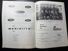 Rosenlewin Urheilijat RU-38, Pori - Tu We Turku 26.4.1964 -Suomensarja (Suomen sarja / Mestaruussarja)  -jalkapallo käsiohjelma