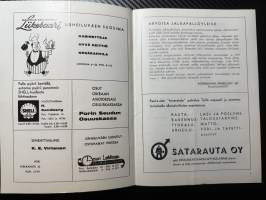 Rosenlewin Urheilijat RU-38, Pori - HIK Hanko 18.5.1964 -Suomensarja (Suomen sarja / Mestaruussarja)  -jalkapallo käsiohjelma