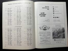 Rosenlewin Urheilijat RU-38, Pori - HJK Helsinki 5.7.1964 -Suomensarja (Suomen sarja / Mestaruussarja)  -jalkapallo käsiohjelma