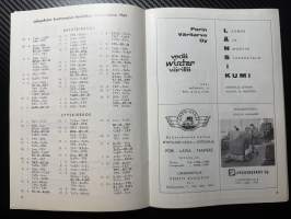 Rosenlewin Urheilijat RU-38, Pori - RaPa Rauma 26.7.1964 -Suomensarja (Suomen sarja / Mestaruussarja)  -jalkapallo käsiohjelma