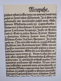 Suomen kirjallisuuden varhaisvaiheet keskiajalta 1640-luvulle
