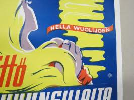 Tyttö kuunsillalta - Flickan från månbron -elokuvajuliste, Ansa Ikonen - Joel Rinne, ohjaus Matti Kassila, kuvaus Kalle Peronkoski