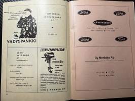 Rosenlewin Urheilijat RU-38, Pori - IF - FK Maarianhamina 16.5.1965 -Suomensarja (Suomen sarja / Mestaruussarja)  -jalkapallo käsiohjelma