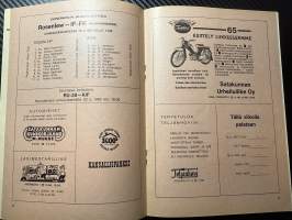 Rosenlewin Urheilijat RU-38, Pori - IF - FK Maarianhamina 16.5.1965 -Suomensarja (Suomen sarja / Mestaruussarja)  -jalkapallo käsiohjelma