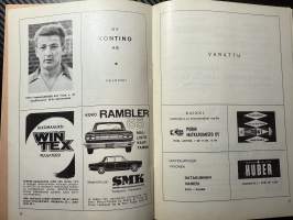 Rosenlewin Urheilijat RU-38, Pori - IF - FK Maarianhamina 16.5.1965 -Suomensarja (Suomen sarja / Mestaruussarja)  -jalkapallo käsiohjelma