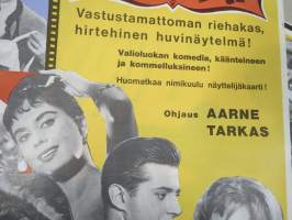 Minkkiturkki -elokuvajuliste, mm. Hillevi Lagerstam, Leni Katajakoski, Pirkko Mannola, Elina Salo, Matti Ranin, Hannes Häyrinen, ohjaus Aarne Tarkas