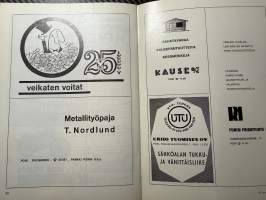 Rosenlewin Urheilijat RU-38, Pori - TPS Turku 27.6.1965 -Suomensarja (Suomen sarja / Mestaruussarja)  -jalkapallo käsiohjelma