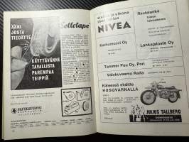 Rosenlewin Urheilijat RU-38, Pori - Iirot Imatra 11.8.1965 -Suomensarja (Suomen sarja / Mestaruussarja)  -jalkapallo käsiohjelma