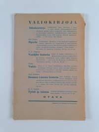 Historiallinen aikakauskirja 4/1933