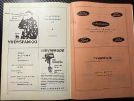 Rosenlewin Urheilijat RU-38, Pori - TuTo Turku 5.9.1965 -Suomensarja (Suomen sarja / Mestaruussarja)  -jalkapallo käsiohjelma