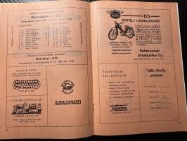 Rosenlewin Urheilijat RU-38, Pori - TuTo Turku 5.9.1965 -Suomensarja (Suomen sarja / Mestaruussarja)  -jalkapallo käsiohjelma