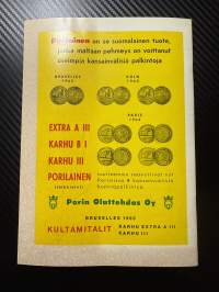 Rosenlewin Urheilijat RU-38, Pori - HIK Hango Idrottsklubb 3.10.1965 -Suomensarja (Suomen sarja / Mestaruussarja)  -jalkapallo käsiohjelma
