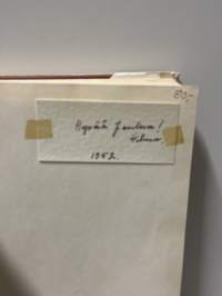 1952 Helsinki. Suuri Olympia kirja, viiri ja lasi.