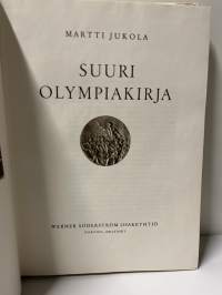 1952 Helsinki. Suuri Olympia kirja, viiri ja lasi.