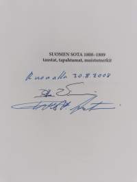 Suomen sota 1808-1809 : taustat, tapahtumat, muistomerkit (signeerattu)