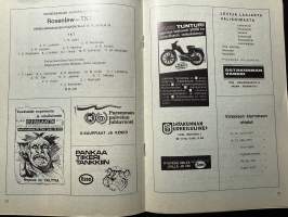 Rosenlewin Urheilijat RU-38, Pori - TKT Tampere 16.10.1966 -Suomensarja (Suomen sarja / Mestaruussarja)  -jalkapallo käsiohjelma