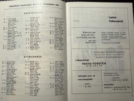 Rosenlewin Urheilijat RU-38, Pori - Pallo Sepot -44 Riihimäki 1.5.1967 -Suomensarja (Suomen sarja / Mestaruussarja)  -jalkapallo käsiohjelma