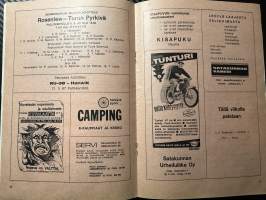 Rosenlewin Urheilijat RU-38, Pori - Turun Pyrkivä Turku 4.5.1967 -Suomensarja (Suomen sarja / Mestaruussarja)  -jalkapallo käsiohjelma