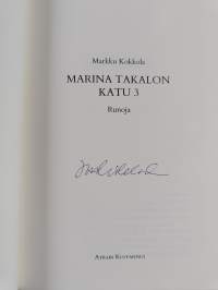 Marina Takalon katu 3 : runoja (signeerattu)