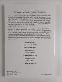 Victims and Survivors of Karelia : a special double issue of the Journal of Finnish studies