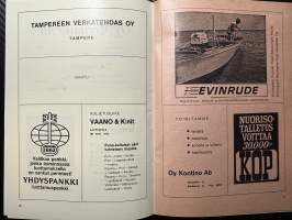 Rosenlewin Urheilijat RU-38, Pori - LaPS Lahti 31.7.1967 -Suomensarja (Suomen sarja / Mestaruussarja)  -jalkapallo käsiohjelma