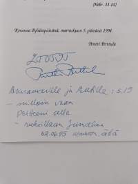 Leskenlehti : runoja (signeerattu, tekijän omiste)