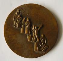 Suomen Pankki 1811-1961(Räsänen, Eino )  mitali  taidemitali 70 mm