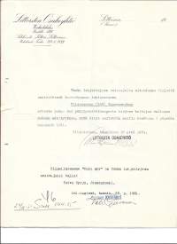Littoisten Oy Verkatehdas Turku 1931   - firmalomake ´