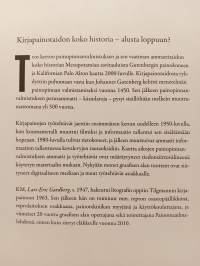 Savitauluista laseriin,  Kirjapainotaidon historia