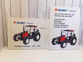 Valmet Tractors Käyttäjän käsikirja 55/65 ja Varaosakuvasto (kts. mallit kuvasta)