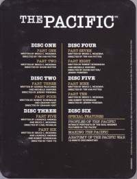 DVD Boksi - The Pacific (6-DVD) metallirasiassa. Tekstit suomi, ruotsi, englanti