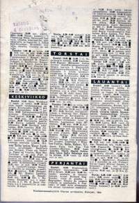 Radiokuuntelija 1944 N:o 16. 16.-23.4.1944. Sisältää Oy Yleisradio AB:n täydellisen viikko-ohjelman sekä ulkomaisten radioasemien lähetysluetteloita.