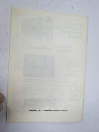 Suomi-sarja - Suomensarja (Suomen sarja / Mestaruussarja)  - Koskenpojat (Valkeakoski) - Rosenlewin Urheilijat RU-38, 9.5.1965 -jalkapallo käsiohjelma
